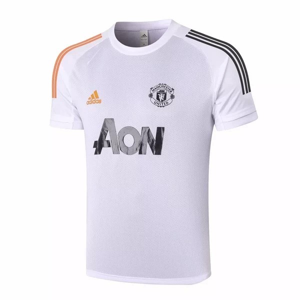 Entrenamiento Manchester United 2020-2021 Blanco Naranja Negro